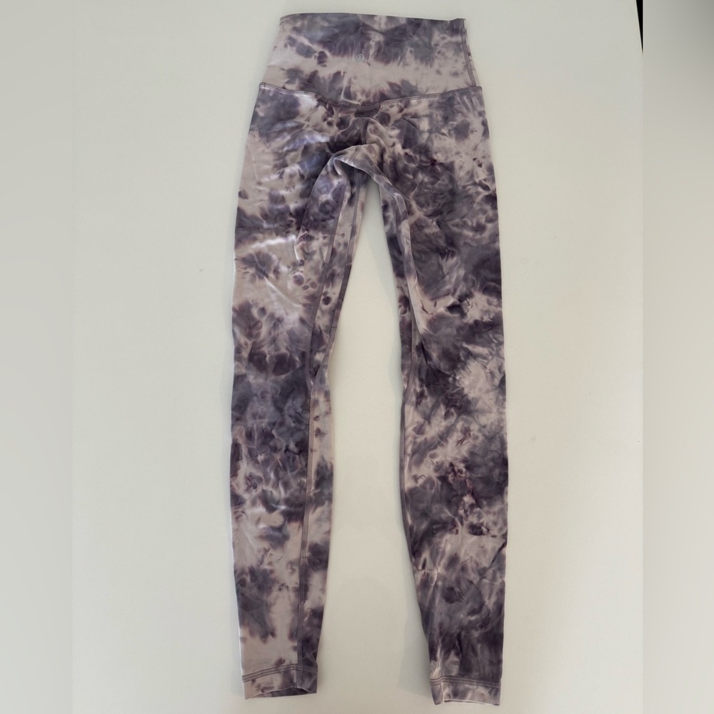Lululemon Athletica Align Pant Diamond Dye Graphite Purple Lavender Leggings - Picture 4 of 9